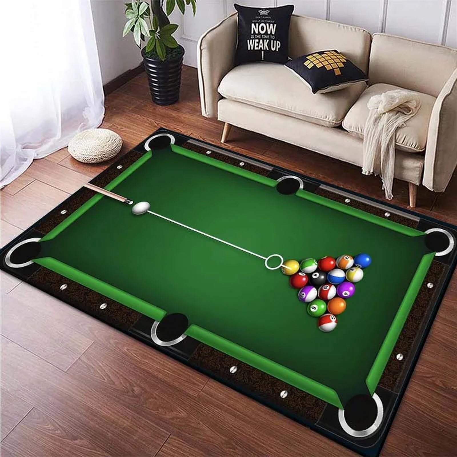 Billiards Area Rug, Ball Game  - Outdoor Sport Live 评论和价格