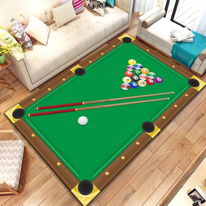 Billiards Area Rug, Ball Game  - Outdoor Sport Live 评论和价格