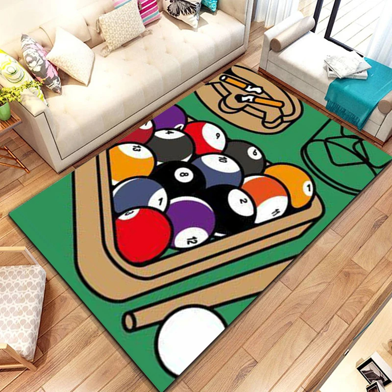 Billiards Area Rug, Ball Game  - Outdoor Sport Live 评论和价格