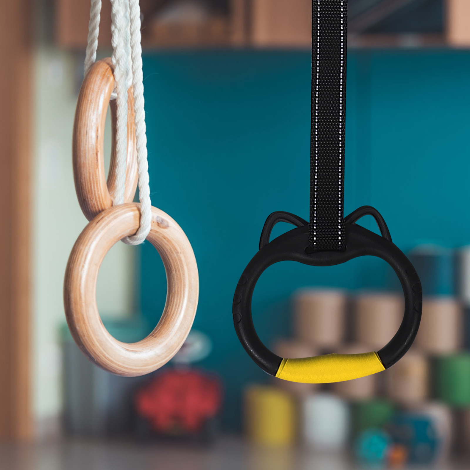1 set 1 Set Gymnastics Rings F - Gymnastic Bar Home 评论和价格