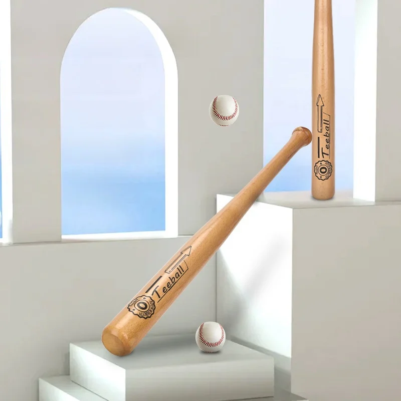 21 inch Solid Wood Baseball Ba - Outdoor Sport Jas 评论和价格
