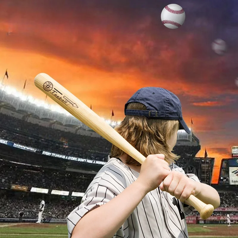 21 inch Solid Wood Baseball Ba - Outdoor Sport Jas 评论和价格
