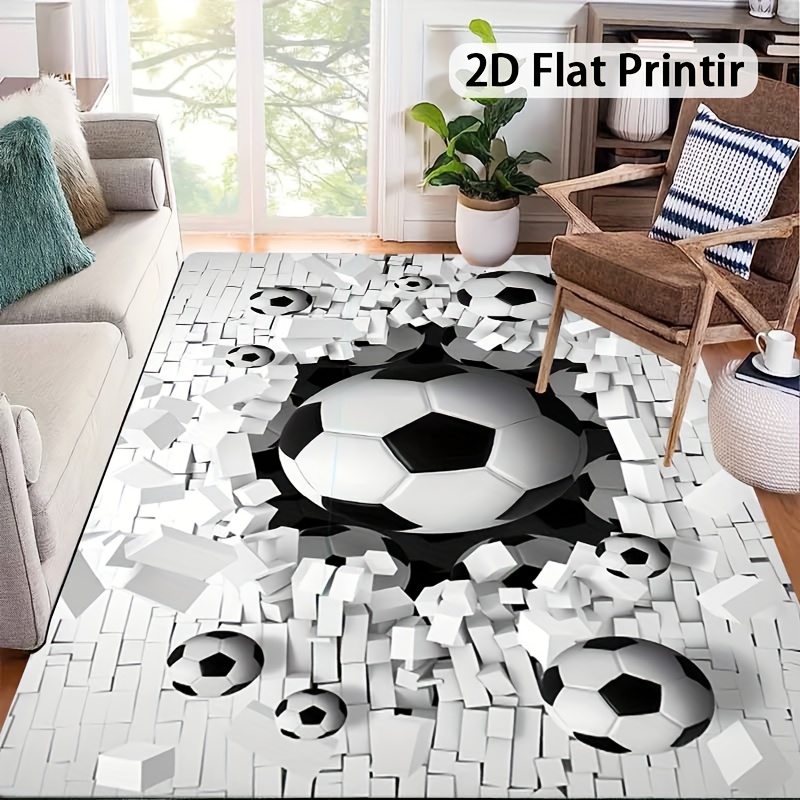 Soccer Ball 3D Effect Rug Flan - Outdoor Sport Live 评论和价格