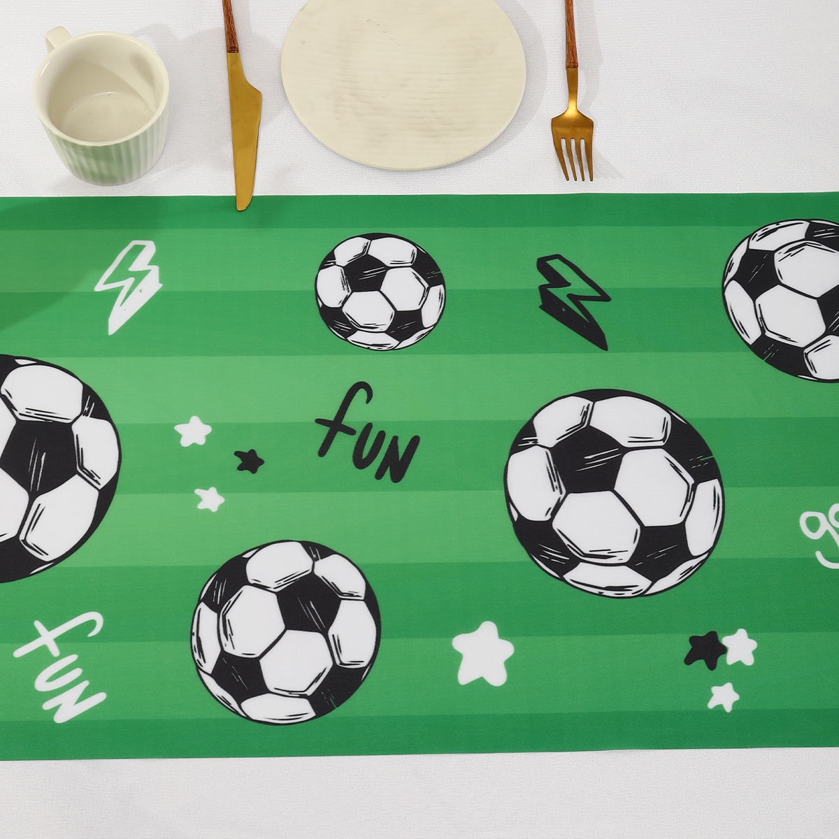 Soccer Table Runner Decors Pol - Outdoor Sport Live 评论和价格
