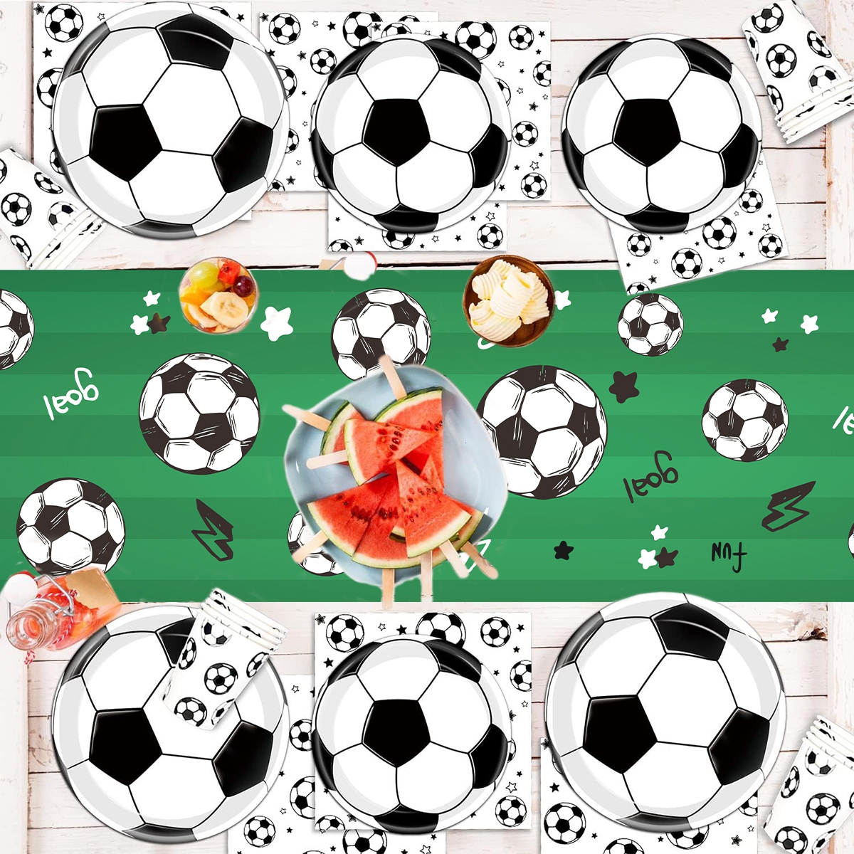 Soccer Table Runner Decors Pol - Outdoor Sport Live 评论和价格
