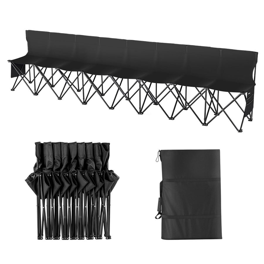 Portable Folding Bench, 8 Seat - Outdoor Sport Bench 评论和价格