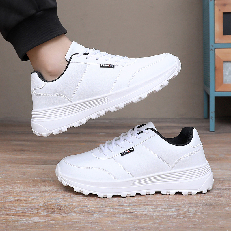 New Autumn Leather Men Casual  - Outdoor Sport Flooring 评论和价格